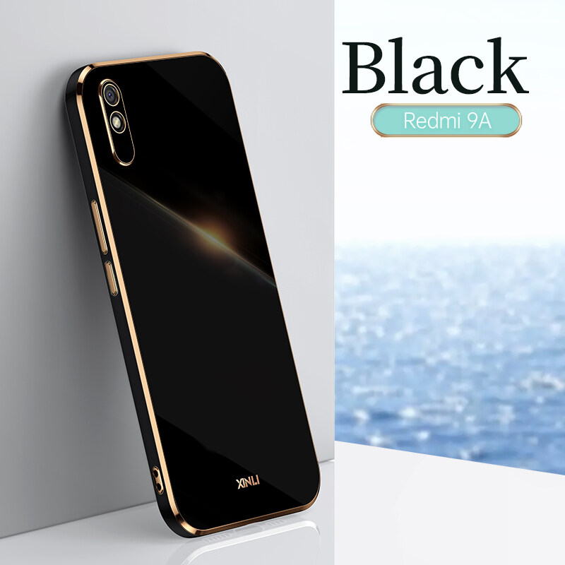 Xiaomi Redmi 9A Case Luxury Plating Casing Redmi9A 9A Soft TPU 6D Shockproof Back Phone Cover